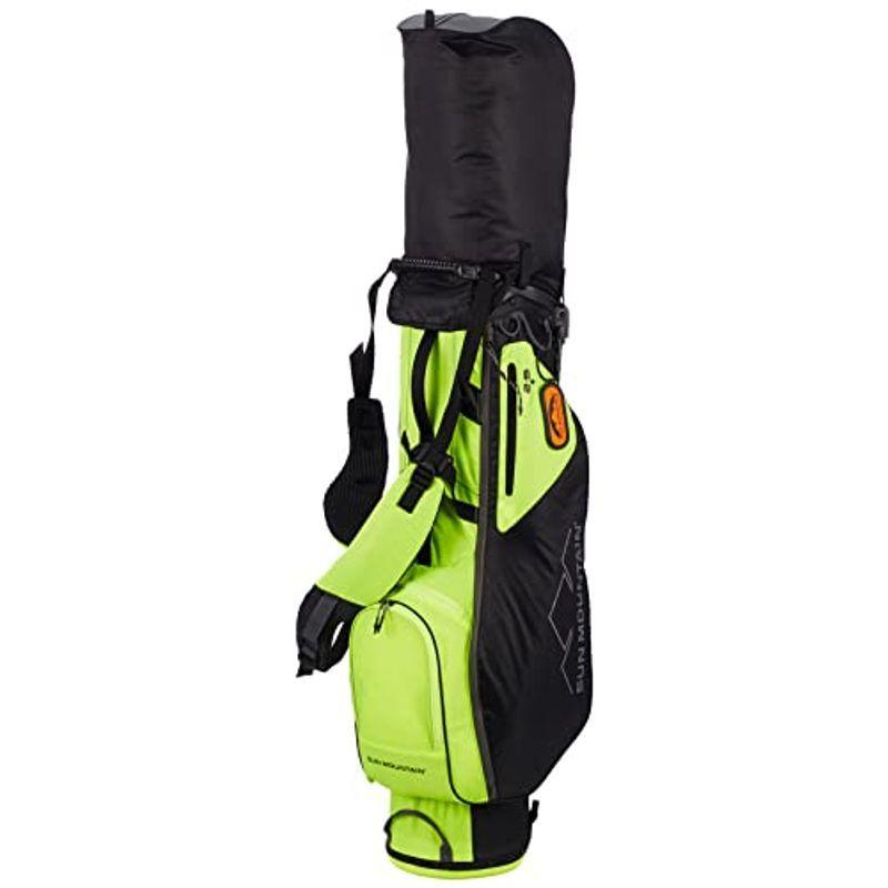 サンマウンテン 継続定番商品 キャディバッグ 軽量 (9.0型・4分割・スタンド式) / ゴルフ / 267-2980201 010_ブラッ