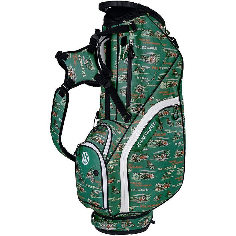 レザックス キャディバッグ フォルクスワーゲン 9.5型スタンドバッグ グリーン VWCB-1413 キャディバッグ フォルクスワーゲン 5型スタンドバッグ グリーン VWCB