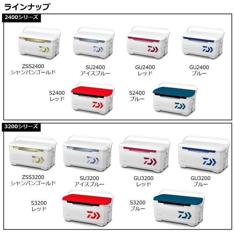 ダイワ(DAIWA) クーラーボックス ライトトランクα GU2400 レッド 釣り 24リットル DAIWA クーラーボックス ライトトランクα GU2400 レッド 釣り 24リットル
