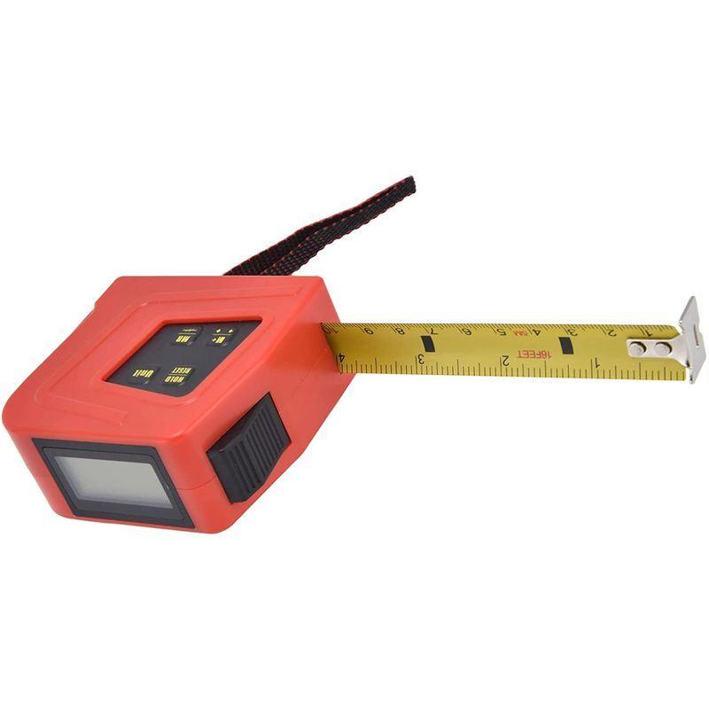 デジタル 【即出荷】 メジャーテープ ポータブル ディスプレイメジャーテープ 5m 長さ 測定テープ 精度1mm