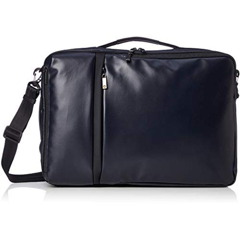 エースジーン 3wayビジネスバッグ ガジェタブルWR 15.6inchPC収納 強撥水タイプ B4対応 16リットル 薄型 メンズ ネイビ