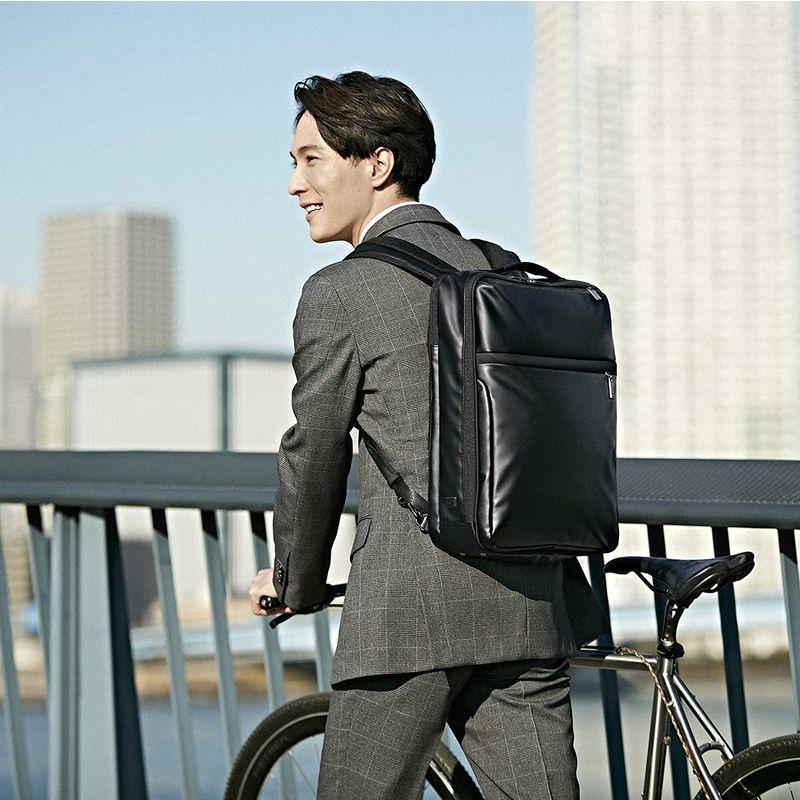 ほぼ未使用 エースジーン 3wayビジネスバッグ ガジェタブルWR 15.6inchPC収納 強撥水タイプ B4対応 16リットル 薄型 メンズ ネイビ 【2700022075】(14341円)