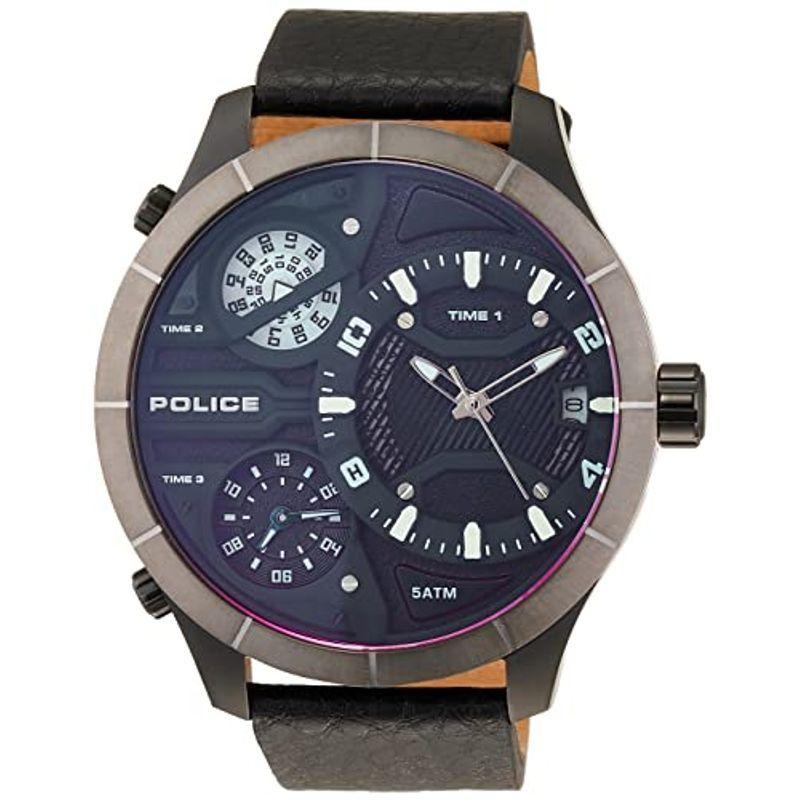 Police 腕時計 BUSHMASTER PEWJB2110640 メンズ ブラック 格安店