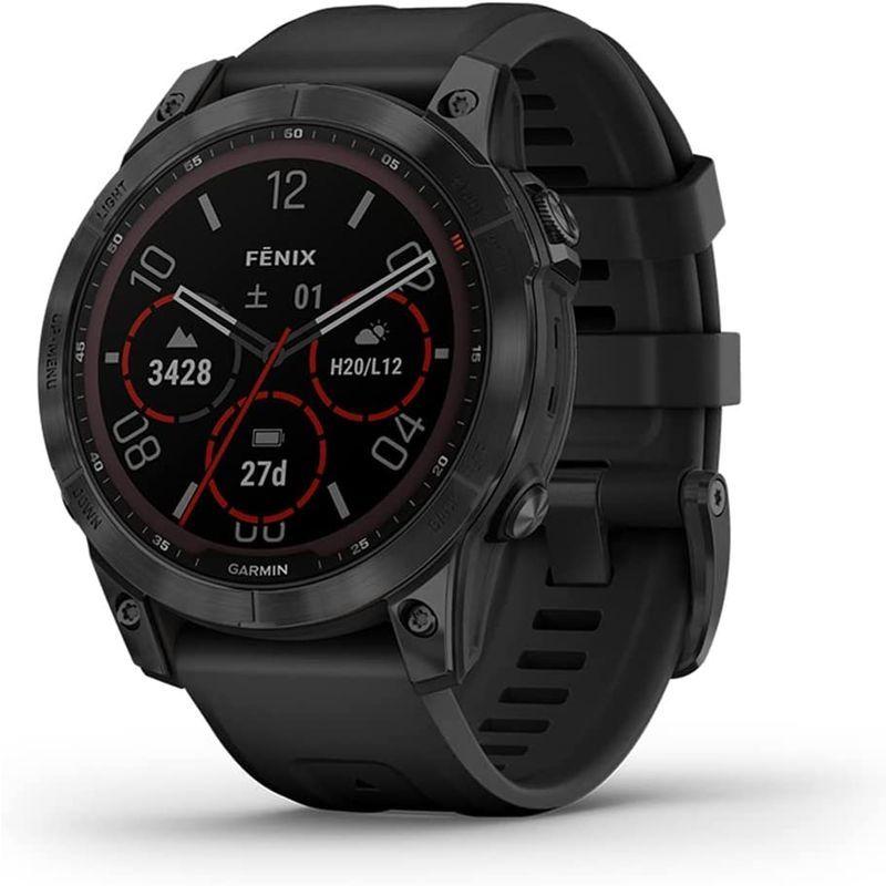 GARMIN(ガーミン) fenix 7 Sapphire Dual Power Ti Black DLC / Black
