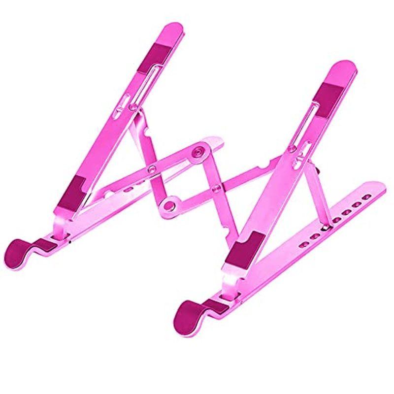 ノートパソコン スタンド 折りたたみ式 ラップトップスタンド PCスタンド iPadスタンド 7段の高さ調節可能 収納袋付き (A002)