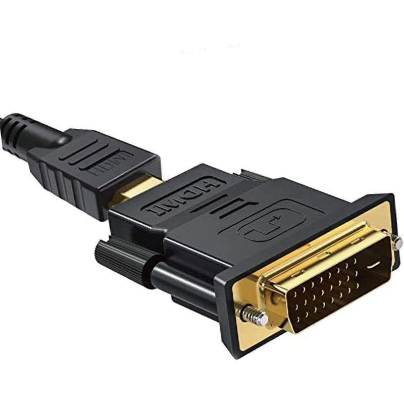 12月スーパーSALE【12月スーパーSALEECOTECT HDMI To DVI変換アダプタ DVI オス←→HDMI メス双方向変換 1080P  金メッキ(DVI-D 24 1） PCケーブル、コネクタ