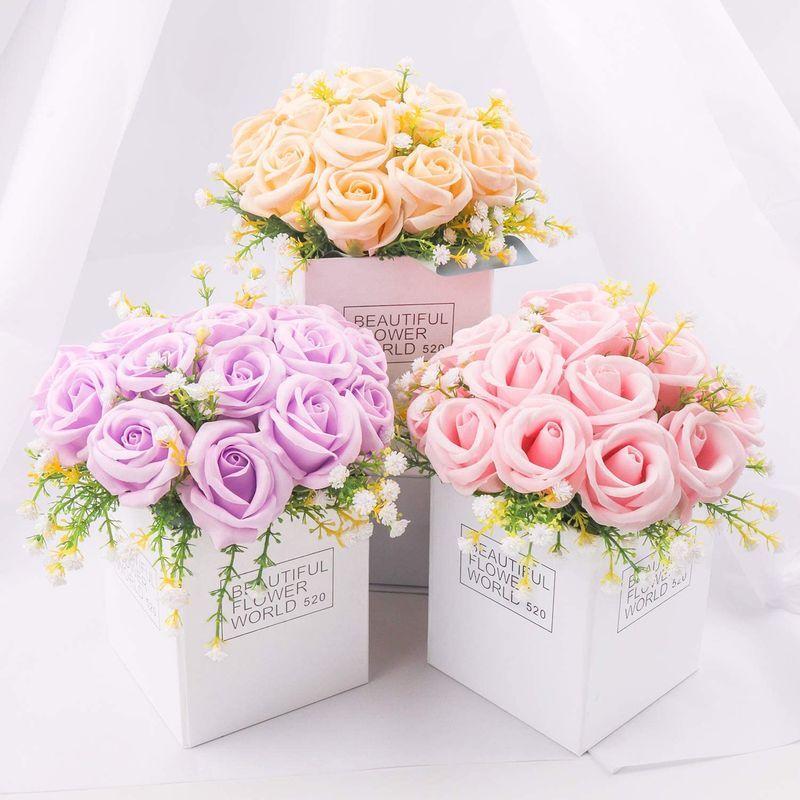 半額 母の日 ソープフラワー 枯れない プレゼント ボークス 花 バラ 誕生日 香り 飾り 祝日 贈り物 お祝い お見舞い おしゃれ メッセージカ Megjc Gov Jm