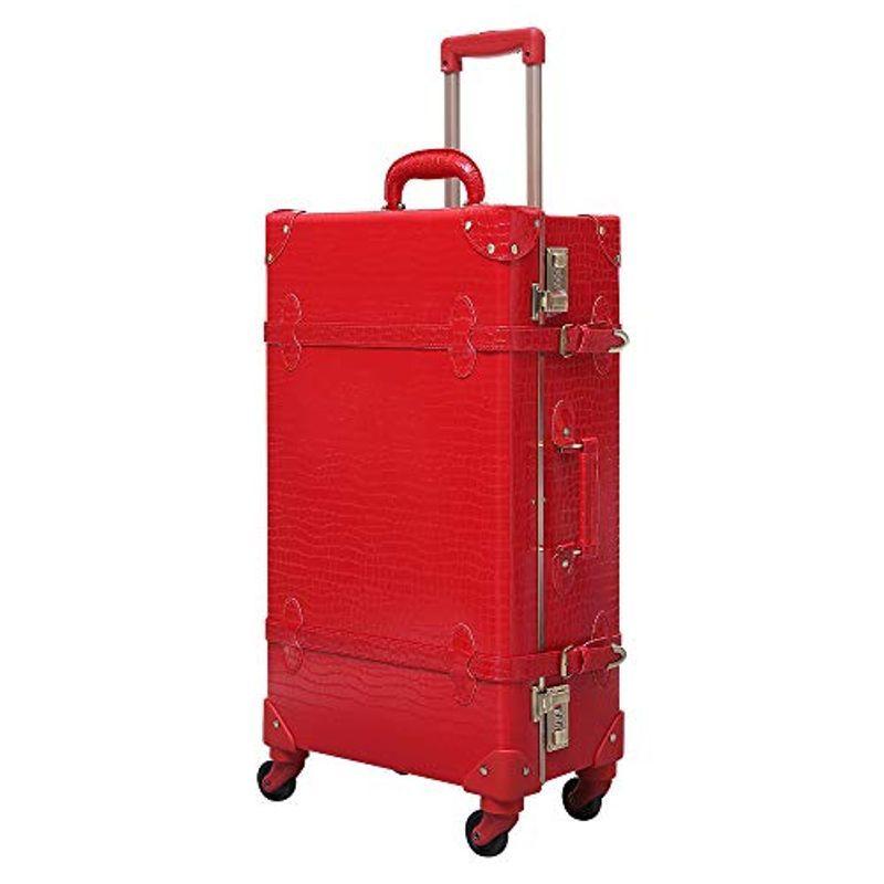 Urecity トランクケース キャリーバッグ 革 手作り 復古主義 フレームタイプのスーツケース 格安 価格でご提供いたします 旅行 レトロ おしゃれ かわいい 超軽量