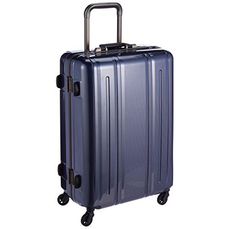 レディースEVERWIN カーボン軽量スーツケース 82L/4kg/63cm ネイビーバッグ