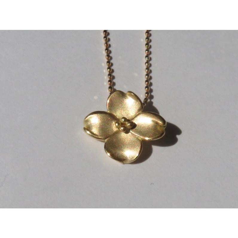 K18　ハナミズキペンダントネックレス |  | 01