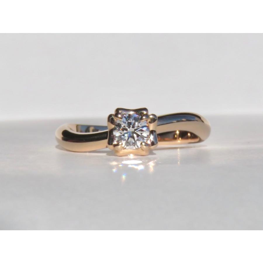 K18PG ハナミズキ ダイヤモンドリング | 