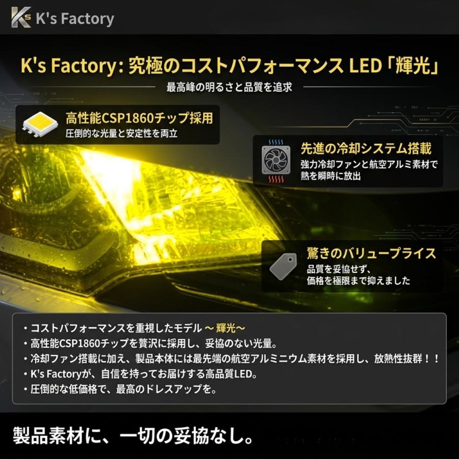 H8 H11 H16 HB4 H3 LED イエロー フォグランプ バルブ 黄色 爆光
