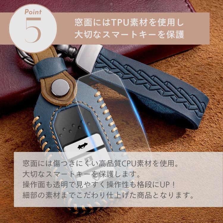 ホンダ スマートキーケース 窓付き 革 キーケース フリード