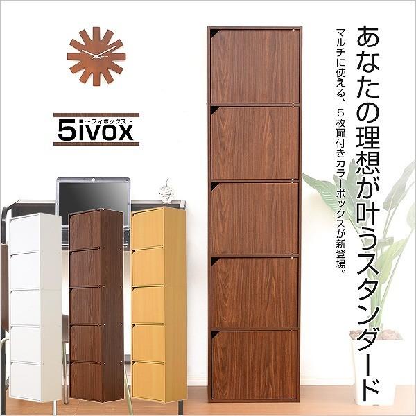 日本最大級 保存版 カラーボックス スリム 収納ラック 収納ボックス 収納棚 A4サイズ収納OK 扉付きカラーボックス -5ivox-フィボックス cafga.de cafga.de