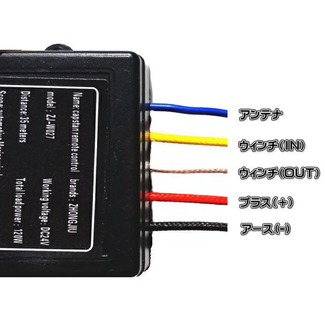 汎用 遠隔操作 24V ワイヤレス リモコン 積載車 電動ウインチ パワー