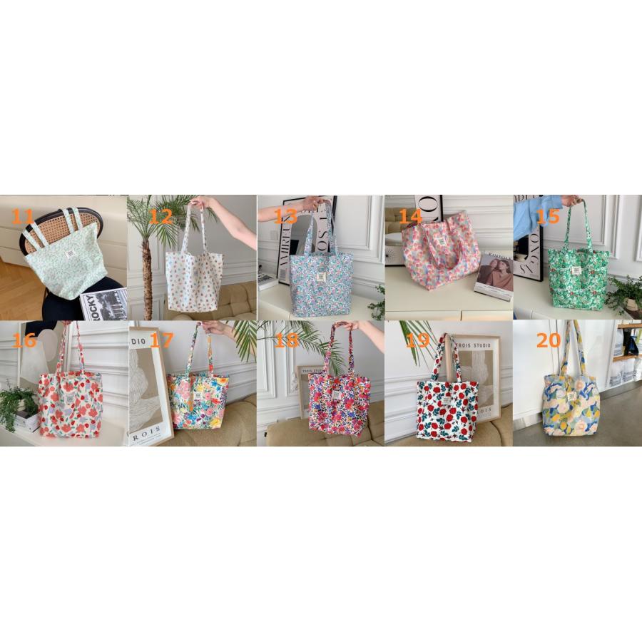 トートバッグ A4 花柄 花柄トートバッグ 綿トート 鞄 レディース国内