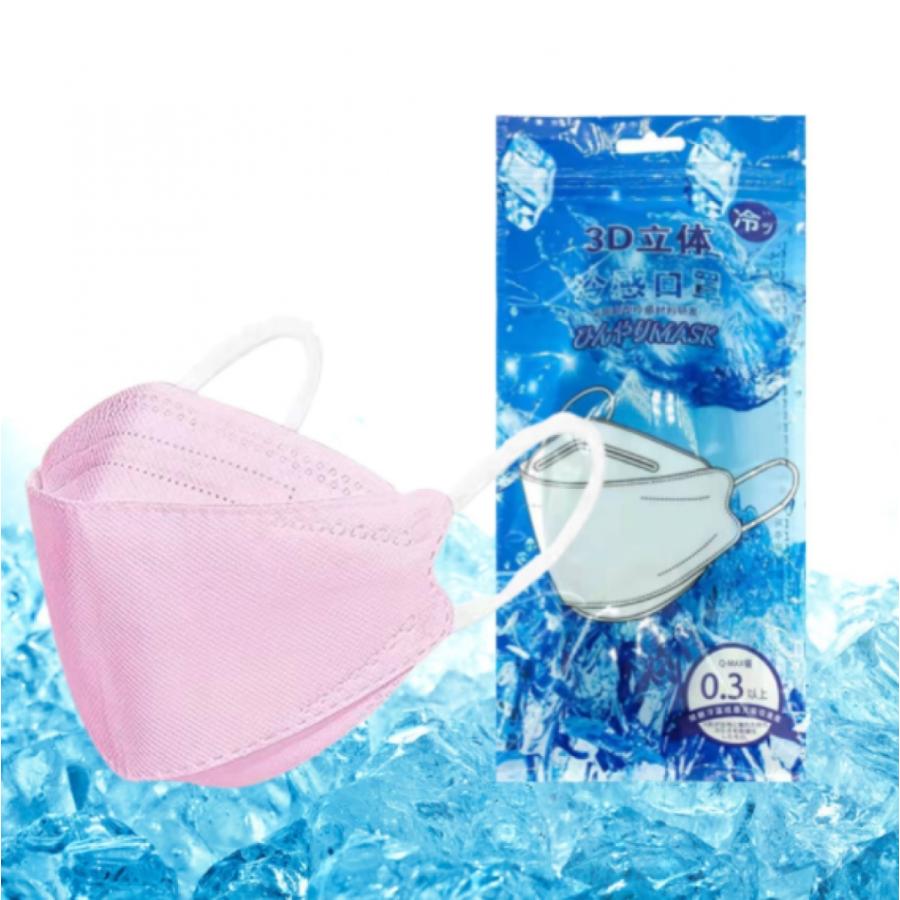 超冷感マスク グレー10袋・黒10袋・パープル10袋