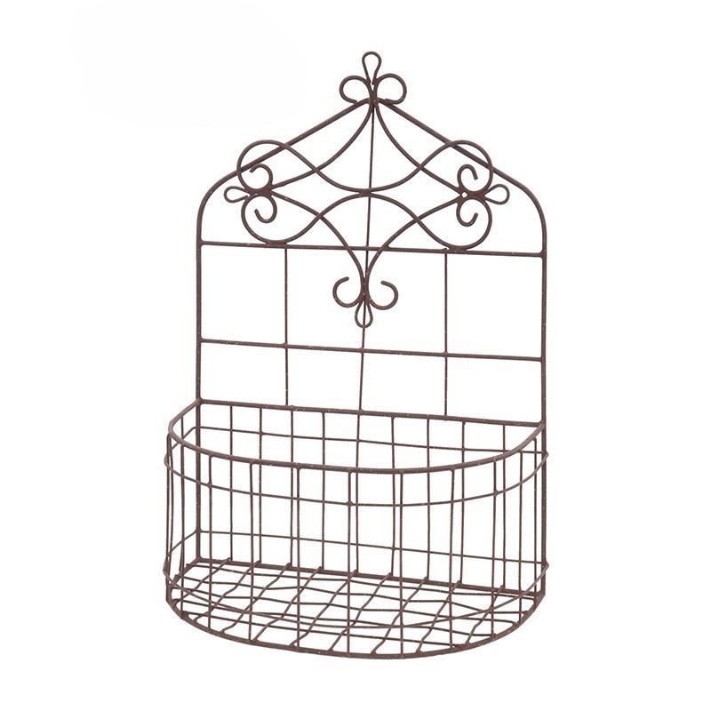 バスケット ディスプレイ アイアン かご 籠 ウォールデコ ガーデニング