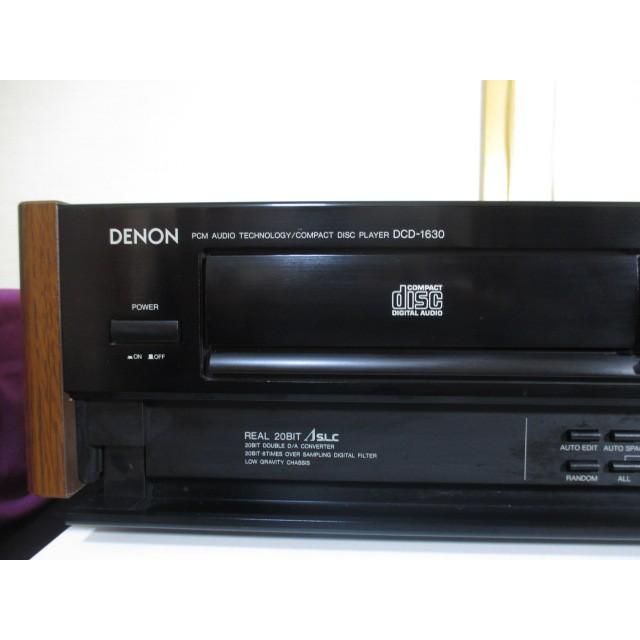 DENON DCD-1630 〓 デノンの中堅機 サイドウッド付き, ベルト新品,ギリ良品,3M保証 〓 [002]｜ks19561005｜06