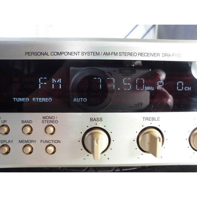 DENON DRA-F100 〓 デノンの小型チューナー・アンプ, 美品,保証 DENON DRA-F100 〓 デノンの小型チューナー・アンプ, 美品,保証