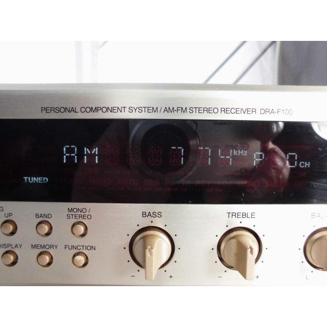 DENON DRA-F100 〓 デノンの小型チューナー・アンプ, 美品,保証 DENON DRA-F100 〓 デノンの小型チューナー・アンプ, 美品,保証
