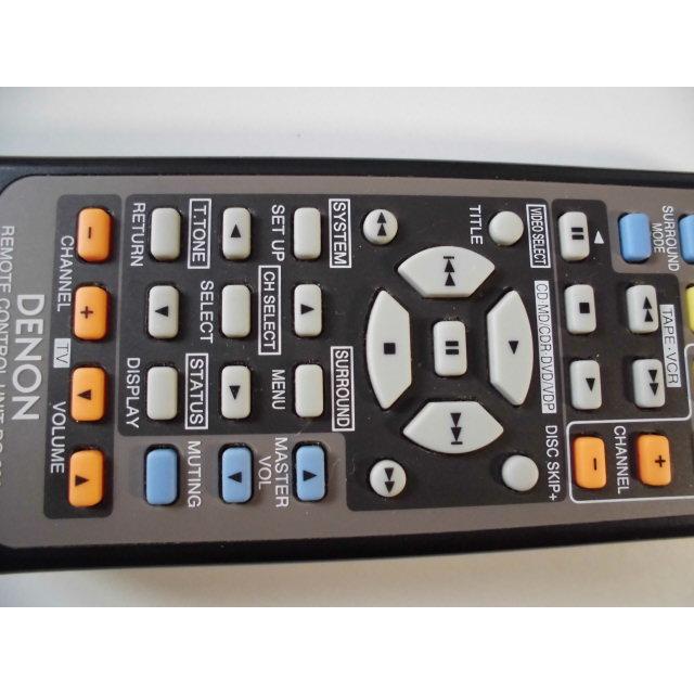 DENON AVC-1550 AVアンプ 動作確認済み 純正リモコン DENON（デノン） DENON RC-896 〓 デノン「AVC-1550」用リモコン, 並品