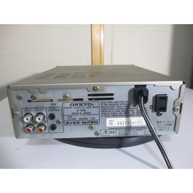 ONKYO INTEC205 カセットデッキ K-505FX(S) /シルバー