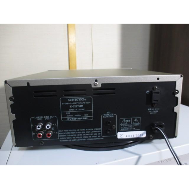 ONKYO カセットデッキ　K-522M ONKYO K-522Mの仕様 オンキヨー/オンキョー