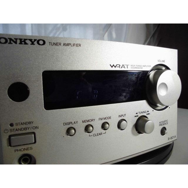 ONKYO R-801A 〓 オンキョー 小型チューナー・アンプ, 美品,保証 ONKYO R-801A 〓 オンキョー 小型チューナー・アンプ, 美品,保証