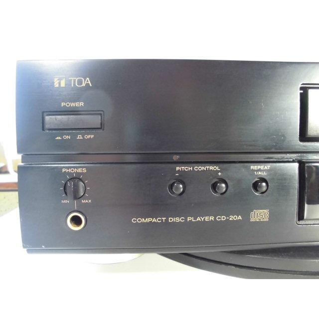 TOA CD-20A 〓 業務用珍品 TOAのフルサイズCDプレーヤー, ギリ美品