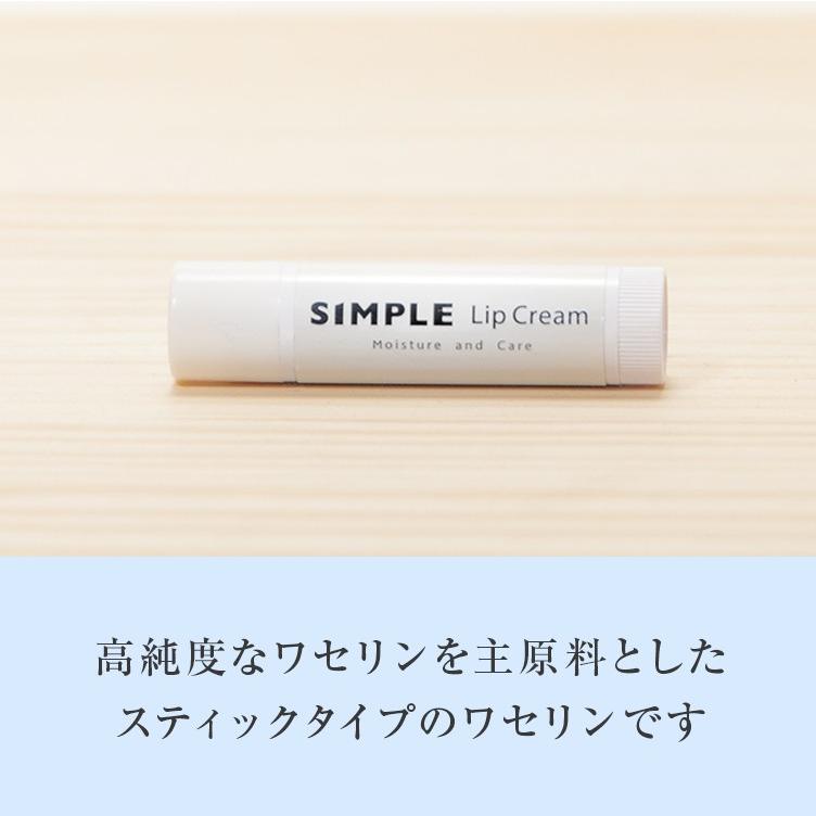 ワセリン 敏感肌 リップクリーム 【SIMPLE Lip Cream 3本セット