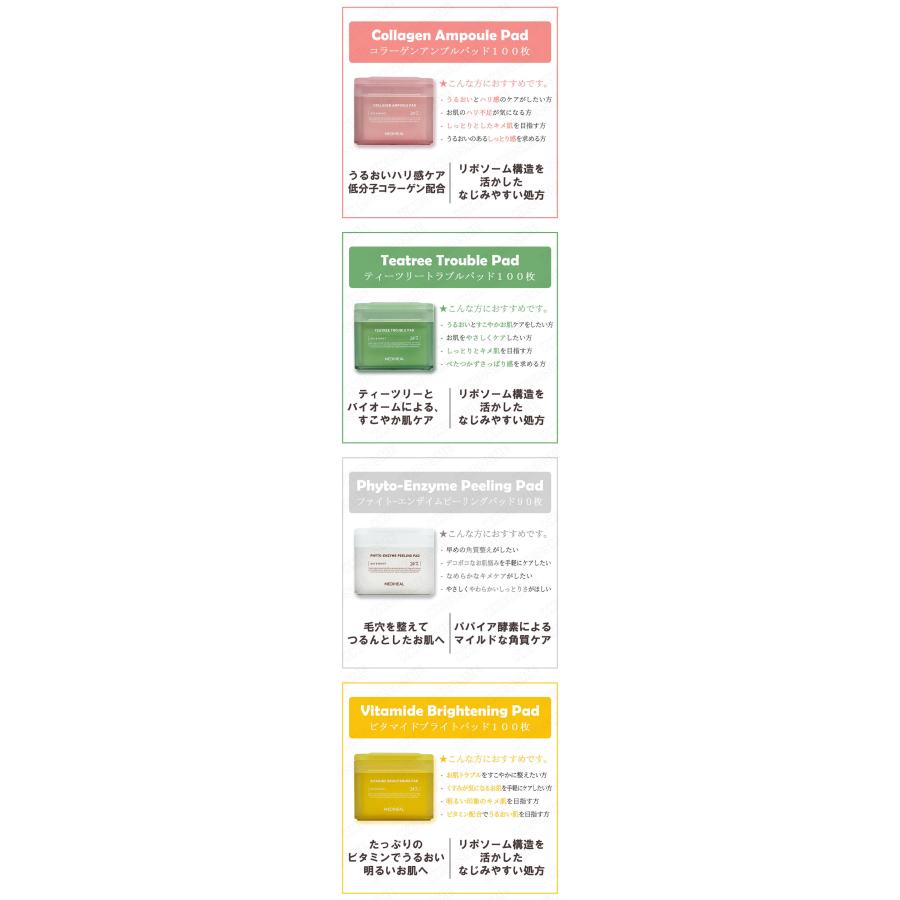 MEDIHEAL Mサイズ サポーター 2個セット MEDIHEAL（メディヒール） 選べる2個セット トナーパッド 各90枚/100枚