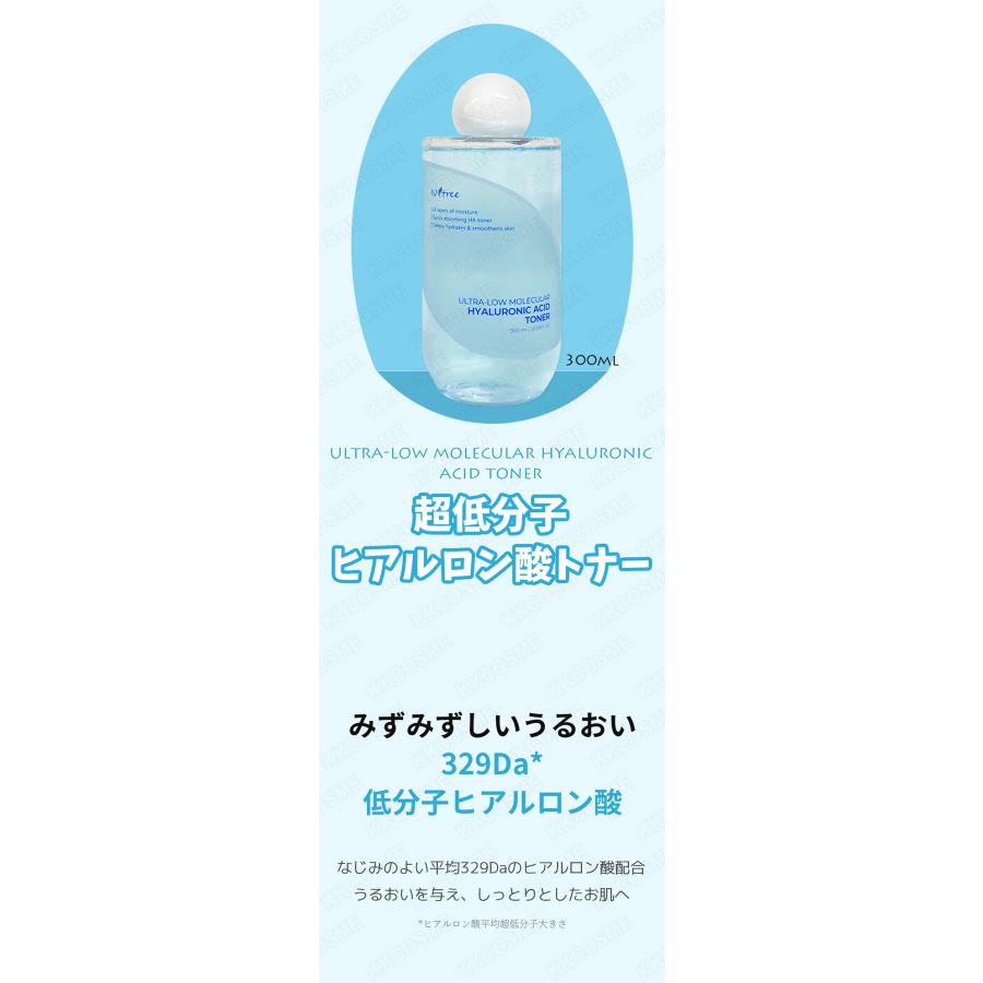 Isntree（イズエンツリー） 超低分子ヒアルロン酸トナー 300ml 2個
