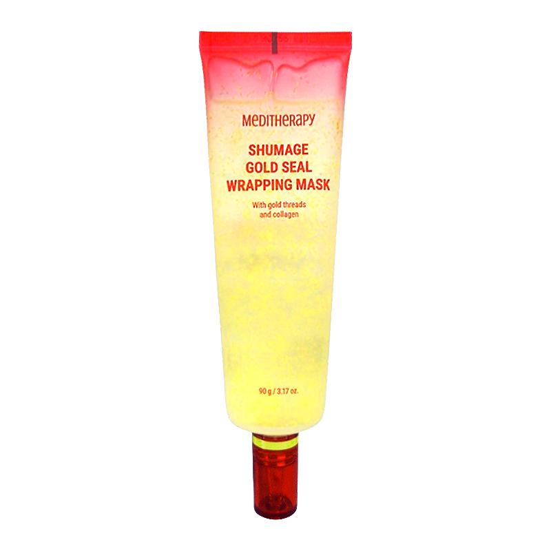メディテラピー 【韓国人気】シューマジゴールド糸ラッピングマスク90g ✖️4本 meditherapy メディテラピー シューマジゴールド糸ラッピングマスク