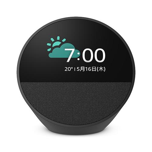 新品未開封Echo Spotスマートアラームクロック ブラック Amazon Echo Spot（2024年）スマートアラームクロック ブラック