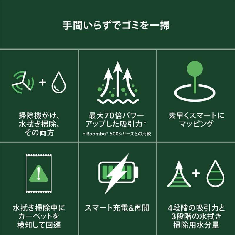iRobot（アイロボット） Roomba 105 Combo ロボット（国内正規品