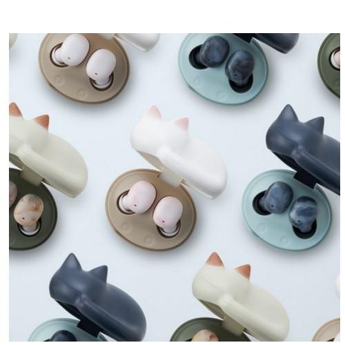 RADIUS 完全ワイヤレスイヤホン（NEKO true wireless earphones） HP-C28BTKの画像