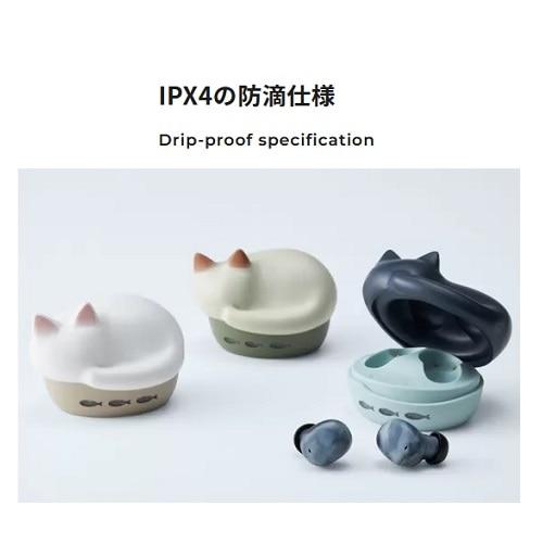 RADIUS 完全ワイヤレスイヤホン（NEKO true wireless earphones） HP-C28BTKの画像