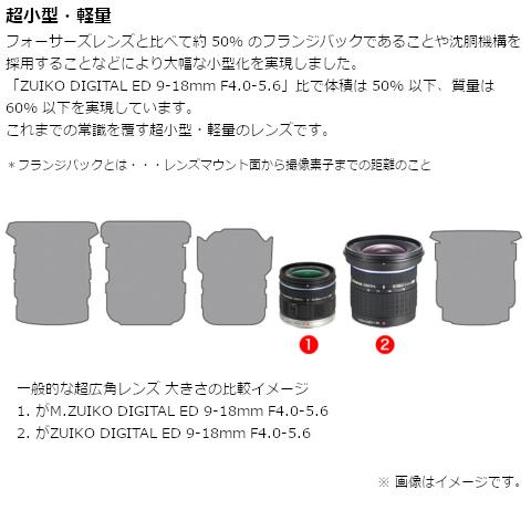 オリンパス 交換用レンズ マイクロフォーサーズ M.ZUIKO DIGITAL ED 9