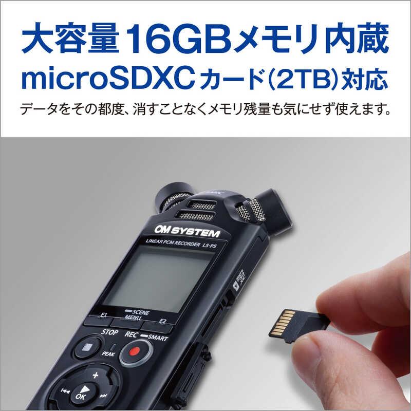 OM SYSTEM ハイレゾ対応リニアPCMレコーダー LS-P5 BLK ブラック