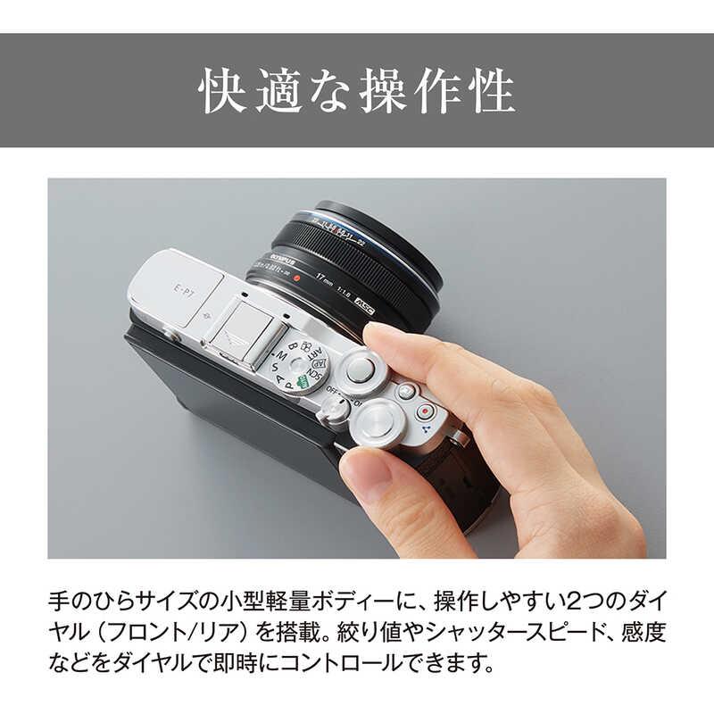 オリンパス E-P7 EZダブルズームキット SLV OLYMPUS PEN