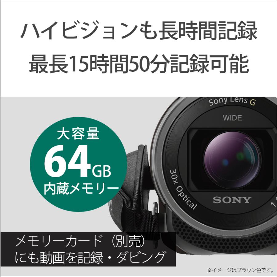 SONY（ソニー） ハンディカム内蔵メモリー６４ＧＢ　Ｗｉ−Ｆｉ搭載 HDR-CX680 W｜ksdenki｜04