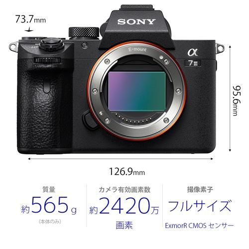 SONY（ソニー） 小型一眼カメラ ボディ ４Ｋ α（アルファ） α7 III ILCE-7M3の画像