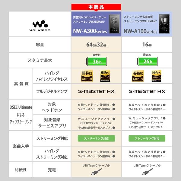 SONY（ソニー） ウォークマン A300シリーズ NW-A307 Lの画像