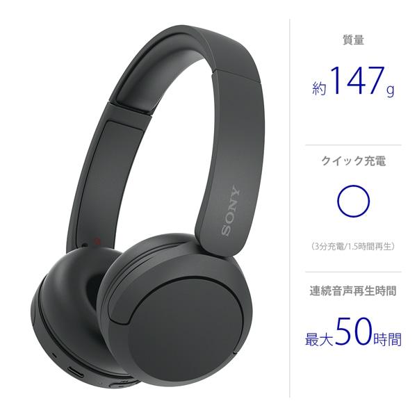 SONY（ソニー） Bluetoothヘッドホン WH-CH520 BZ : ケーズデンキ