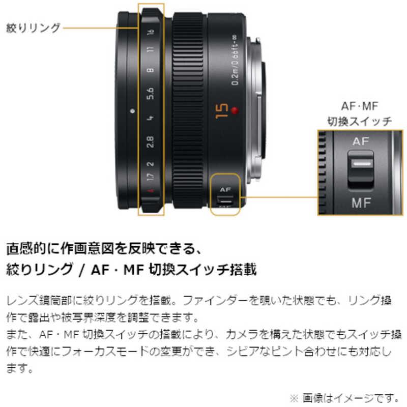 Panasonic（パナソニック） H-X015-K 交換用レンズ マイクロフォー