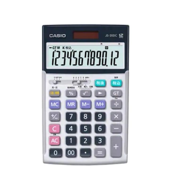 CASIO カシオ 本格実務電卓 ジャストタイプ 12桁 JS-20DC-N