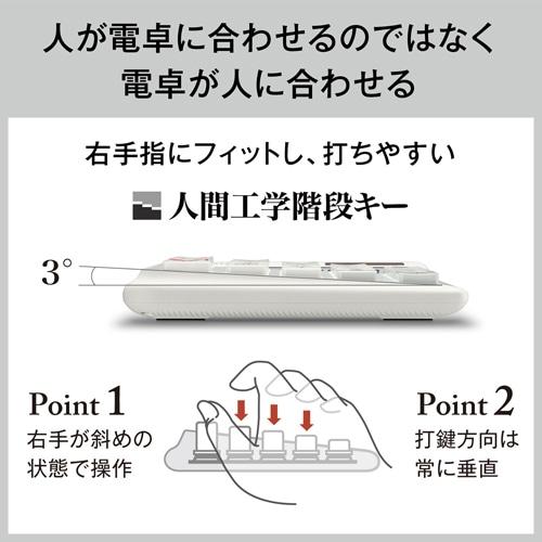 カシオ計算機 人間工学電卓 JE-12D-WE-Nの画像