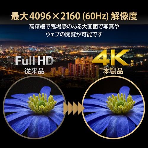 エレコム HDMI分配器/4K60p対応/1入力/8出力 VSP-HDP18BK_3