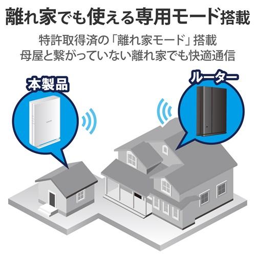 ELECOM（エレコム） WiFi 無線LAN 中継器 WiFi6 11ax.ac.n.a.g.b 2402+